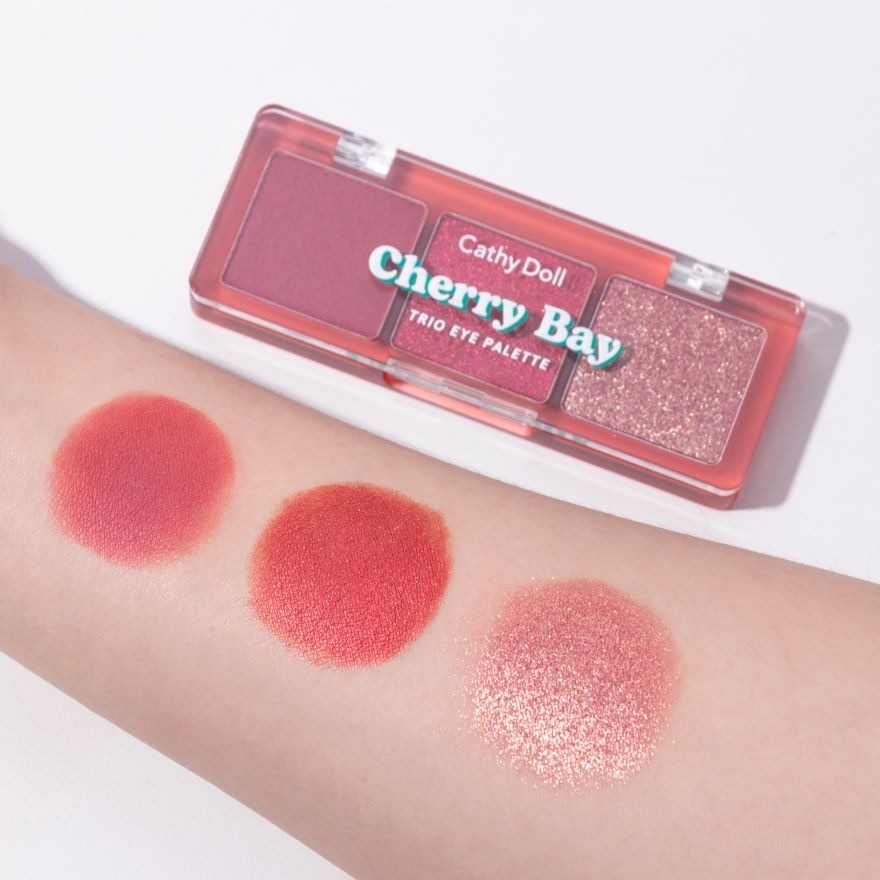 Cathy Doll Cheers Around Trio Eye Palette 6g. 06 Cherry Bay