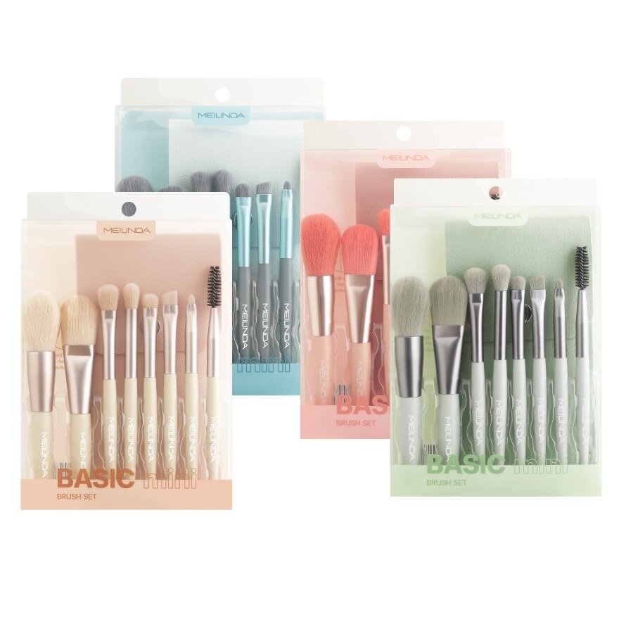 Meilinda Basic Mini Brush Set 8pcs. Random Color