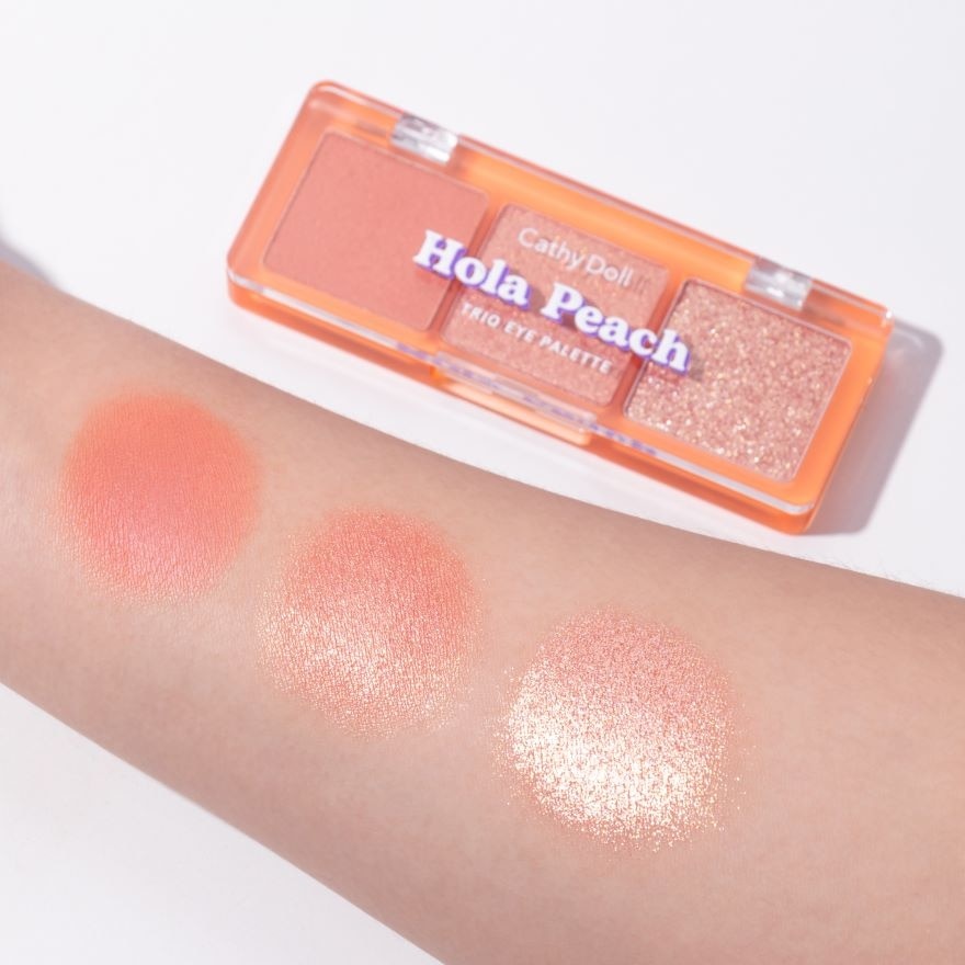 Cathy Doll Cheers Around Trio Eye Palette 6g. 03 Hola Peach