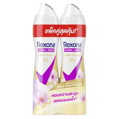 Rexona เรโซนา สเปร์ย วิตามิน + ไบรท์ ซากุระ เรเดียนซ์ แอนติเพอสไปแรนท์ 135 มล. แพ็คคู่