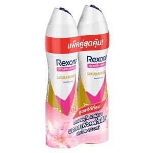 Rexona Spray Vitamin + Bright Sakura Radiance Antiperspirant 135 Ml. Twin  Pack สเปรย์ | Watsons.co.th