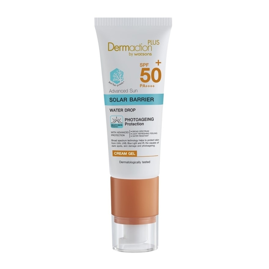 Dermaction Plus By Watsons Advanced Sun Solar Barrier Cream Gel SPF50+ PA++++