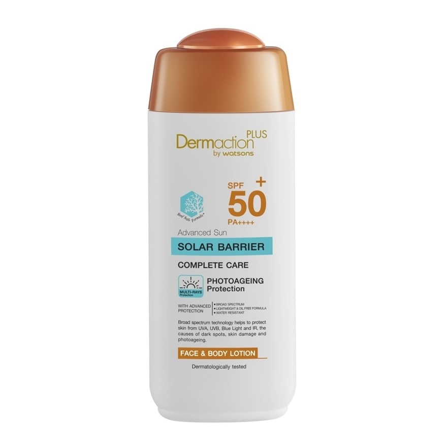 Dermaction Plus by Watsons Advanced Sun Solar Barrier FaceBody Lotion SPF50+ PA++++