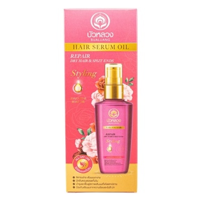 Bualuang Bualuang Hair Serum Oil For Dry And Damaged Hair (Rose Essential Oil) 85 Ml.