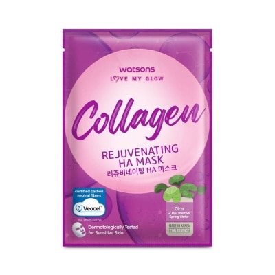 Watsons Watsons Love My Glow Collagen Rejuvenating HA Mask 1 sheet.