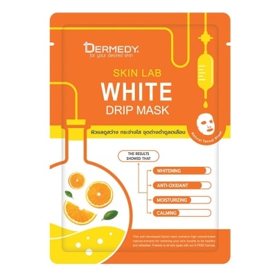 Dermedy Dermedy Skin Lab White Drip Mask 1'S มาสก์หน้า ผิวสว่าง กระจ่างใส จุดด่างดำลดเลือน