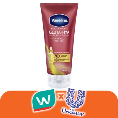 Vaseline - Vaseline Healthy Bright Gluta Hya Serum Burst Lotion Pro-Age Restore 170 Ml.