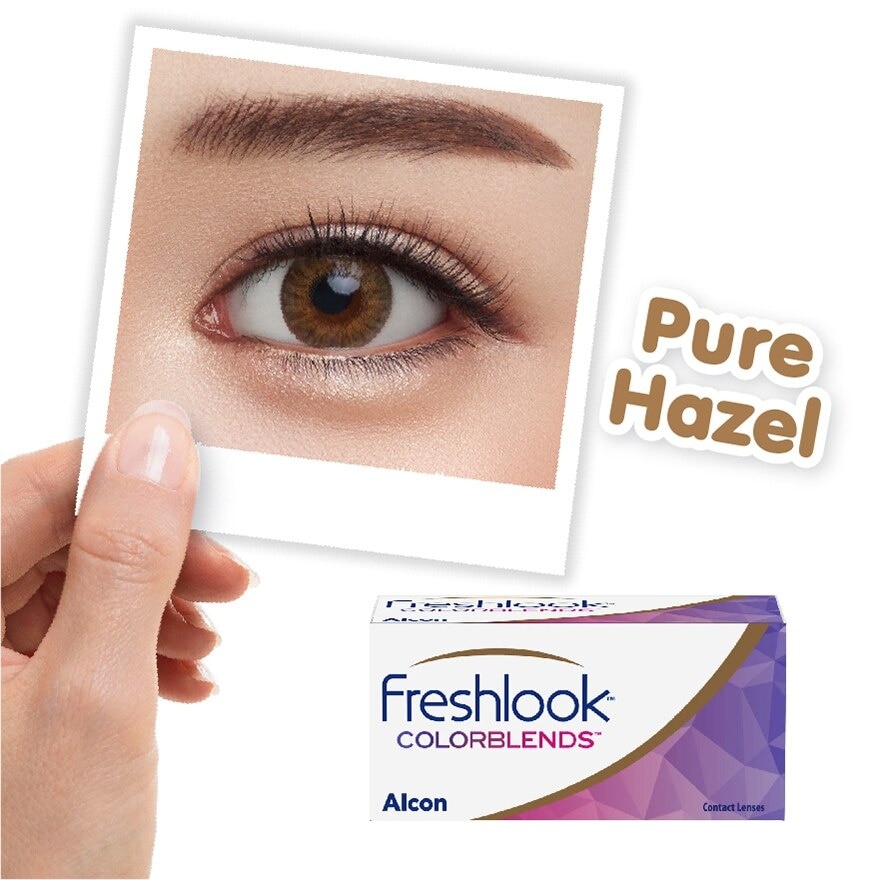 Freshlook Colorblends Monthly Contact Lenses (2 pcs.) Pure Hazel 0.00