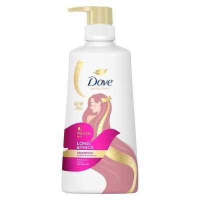 Dove Dove Shampoo Protein Max Long  Thick 410 Ml. บำรุงเส้มผม ผมยาวหนา