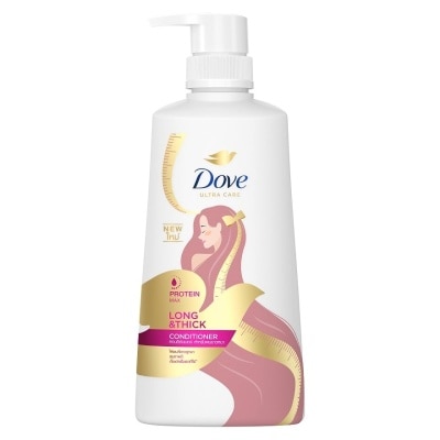 Dove โดฟ คอนดิชันเนอร์ โปรตีน แม็กซ์ ลอง แอนด์ ติ๊ก 410 มล. บำรุงเส้มผม ผมยาวหนา