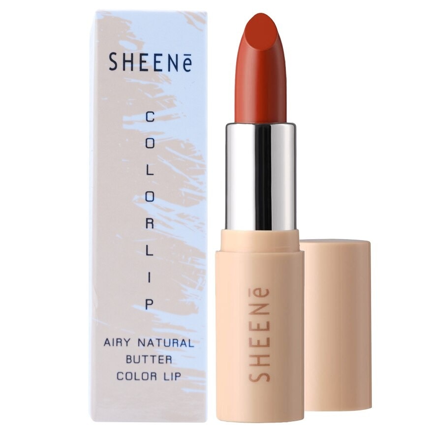 Sheene Airy Natural Butter Color Lip 3.5g. F2 Summer Orange