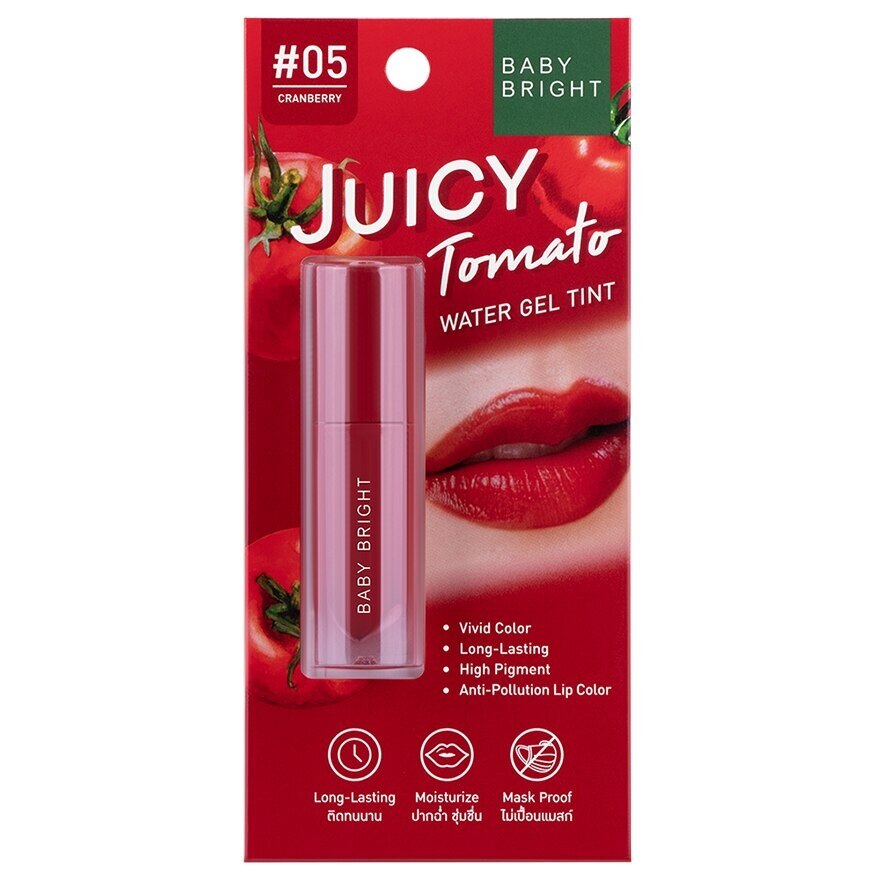 เบบี้ ไบร์ท จูซี่ โทเมโท วอเตอร์ เจล ทินท์ 2.5ก.05 แครนเบอร์รี่