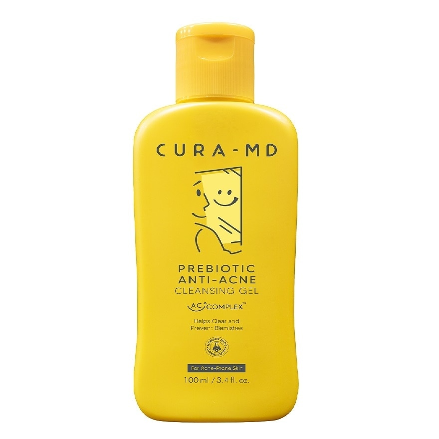 CURA-MD Prebiotic Anti-Acne Cleansing Gel 100 ml.