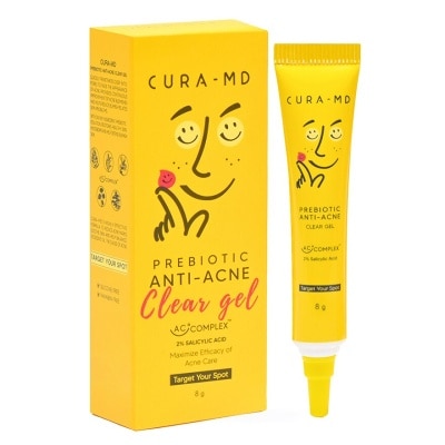 CURA-MD CURA-MD Prebiotic Anti-Acne Clear Gel 8 g. 2 Salicylic  Prebiotic Maximize Efficacy o