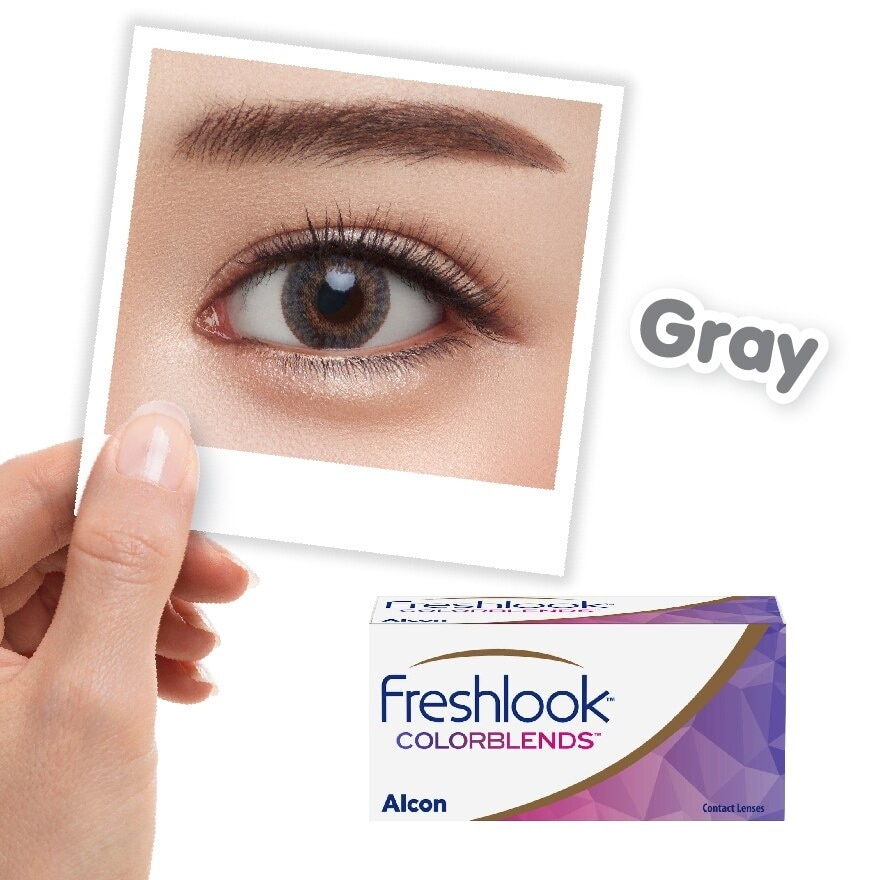 Freshlook Colorblends Monthly Contact Lenses (2 pcs.) Gray -0.50