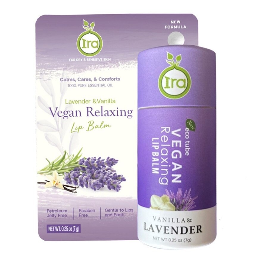 Ira Vegan Relaxing Lip Balm 7g. Lavender  Vanilla