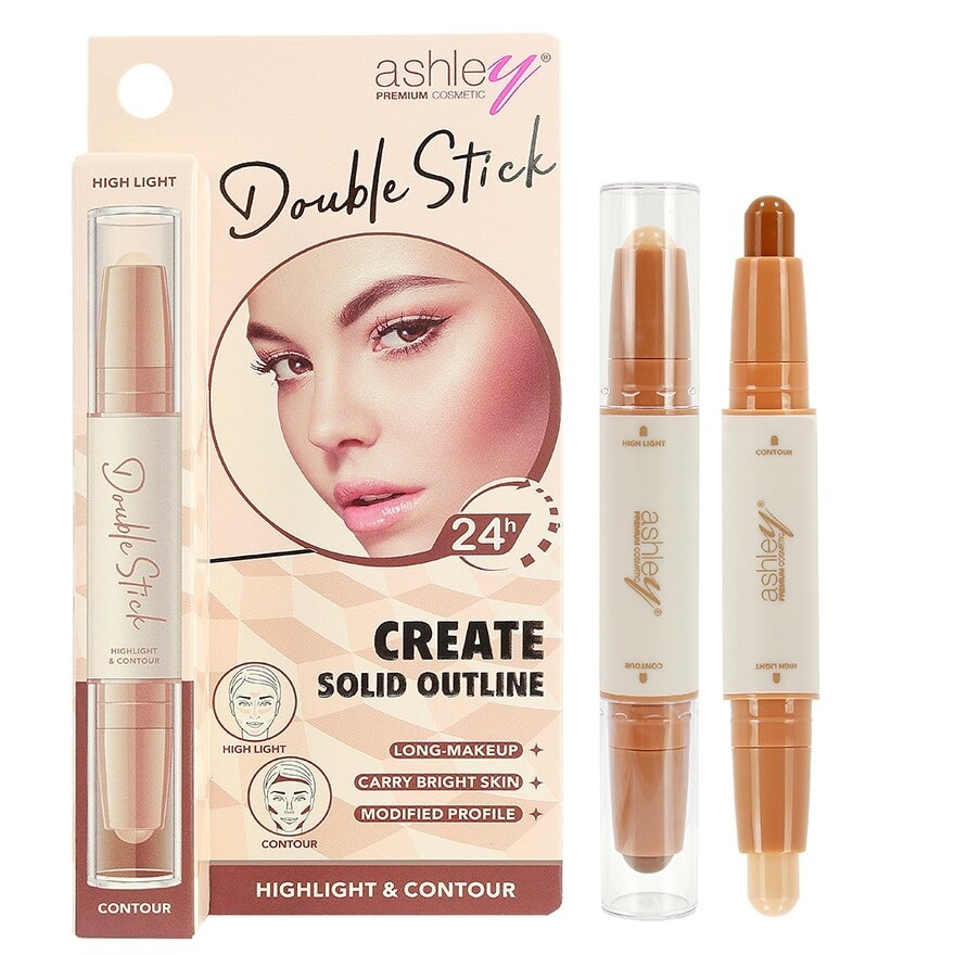 Ashley Double Stick Contour  Highlight 3.1g. 02 Bisque