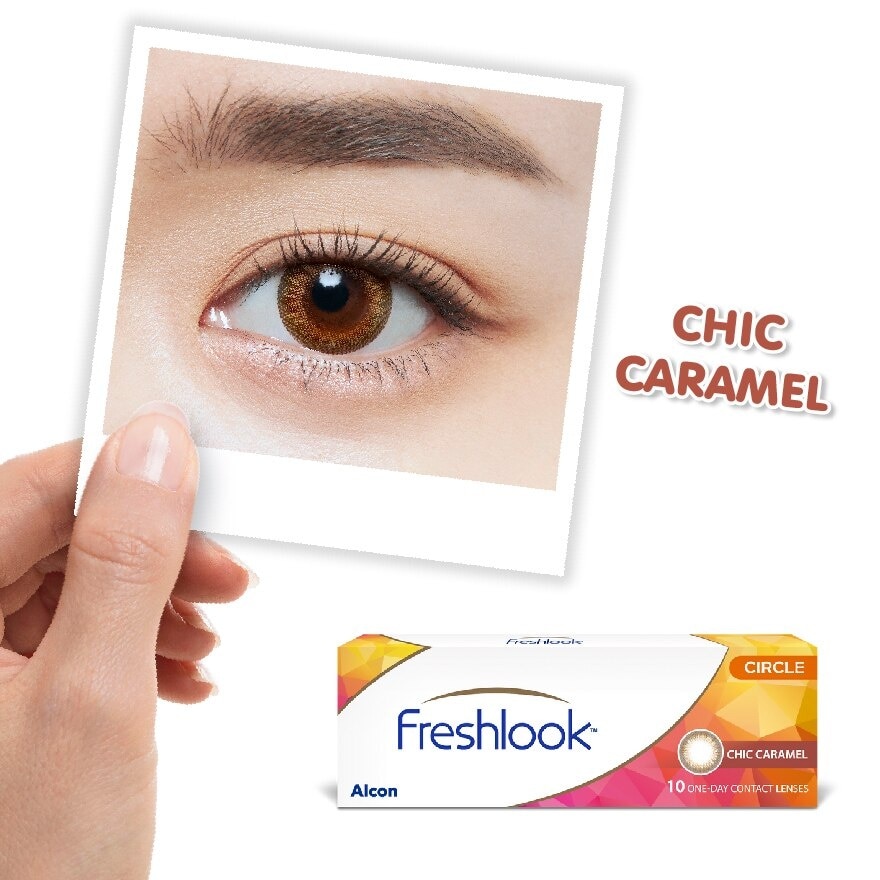 Freshlook One-Day Contact Lenses Chic Caramel -3.00 (10 Pcs)