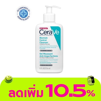 Cerave - Cerave Blemish Control Cleanser 236 ml. Gel to Foam Cleanser for Blemish-Prone Skin