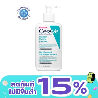 Cerave - Cerave Blemish Control Cleanser 236 ml. Gel to Foam Cleanser for Blemish-Prone Skin