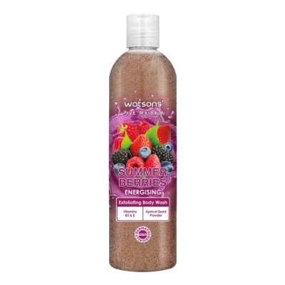 Watsons Watsons Summer Berries Exfoliating Body Wash 410g.