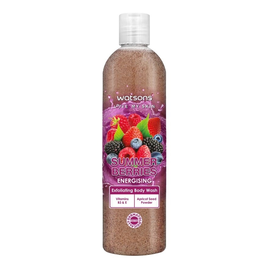 Watsons Summer Berries Exfoliating Body Wash 410g.