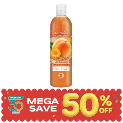 WATSONS - วัตสัน แอปริคอต เอ็กซ์โฟลิเอตติ้ง บอดี้ วอช 410กรัม. image