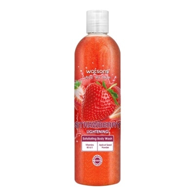 Watsons Watsons Strawberry Exfoliating Body Wash 410g.