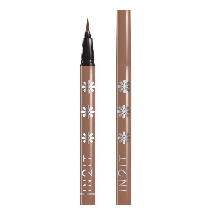 In2It Hair Brush Eyeliner Pen Waterproof 0.7g. 03 Caramel Sugar