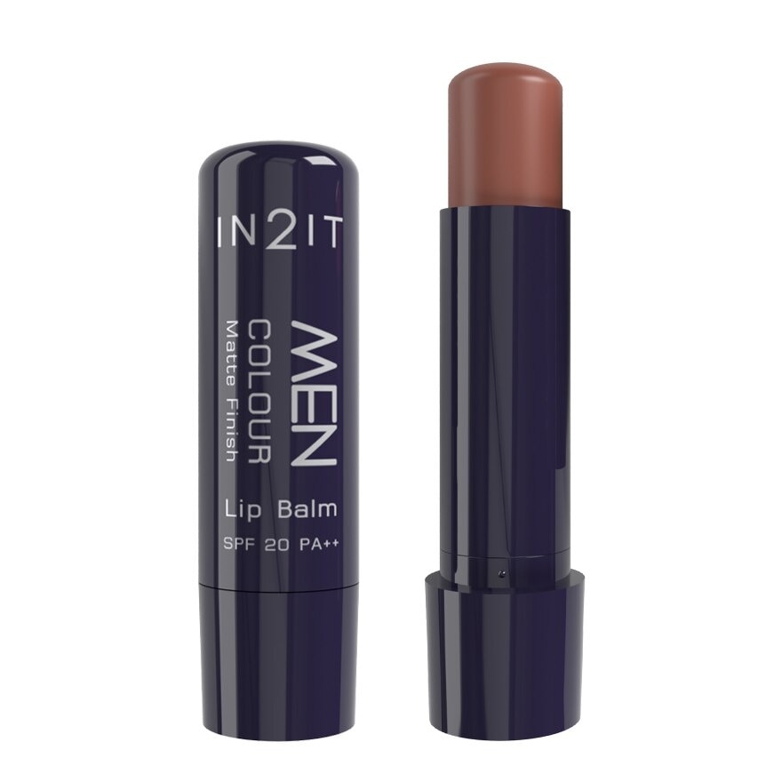 In2It Men Colour Matte Finish Lip Balm SPF20 PA++ 4.8g. 02 Cider