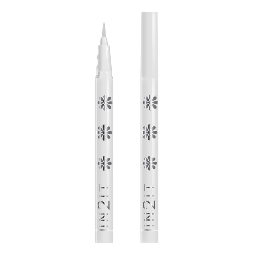 In2It Hair Brush Eyeliner Pen Waterproof 0.6g. 04 Sparkle Silver