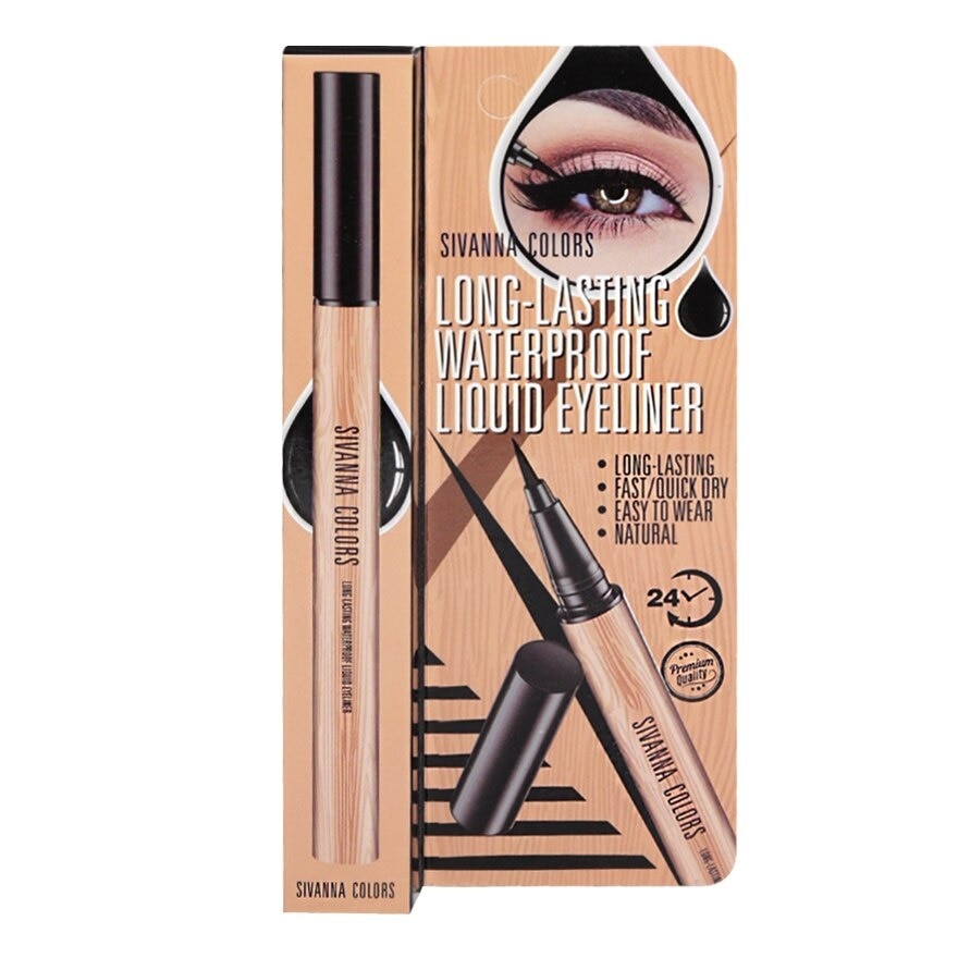 Sivanna Waterproof Liquid Eyeliner 0.7g. Black