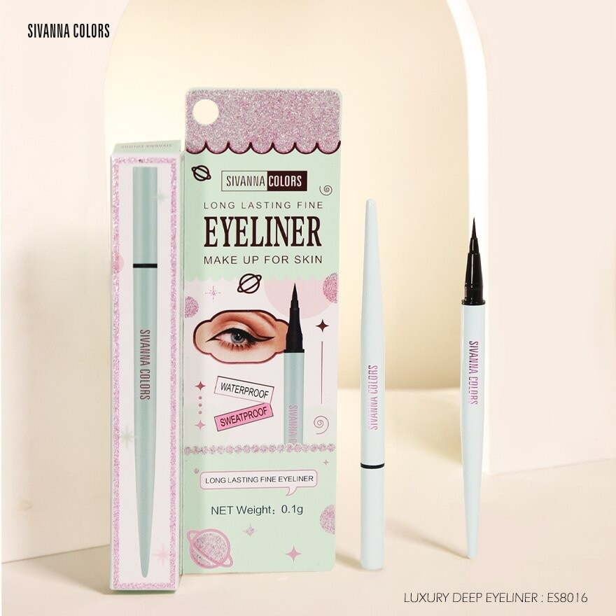 Sivanna Lasting Fine Eyeliner 0.8g. Black