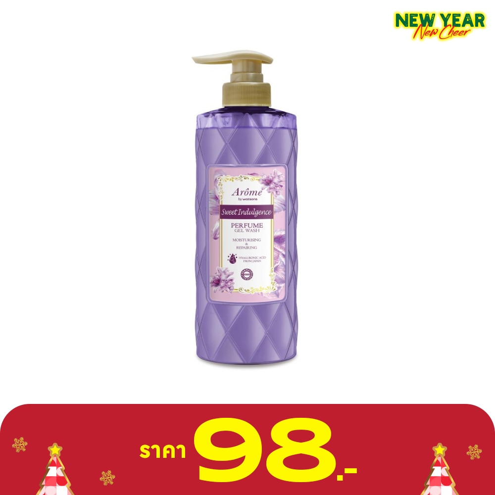 Arome by Watsons อะโรมิ บายวัตสัน สวีทอินดัลเจนท์ เพอร์ฟูม เจลวอช มอยส์เจอไรซิ่ง แอนด์รีแพร์ริ่ง 400มล