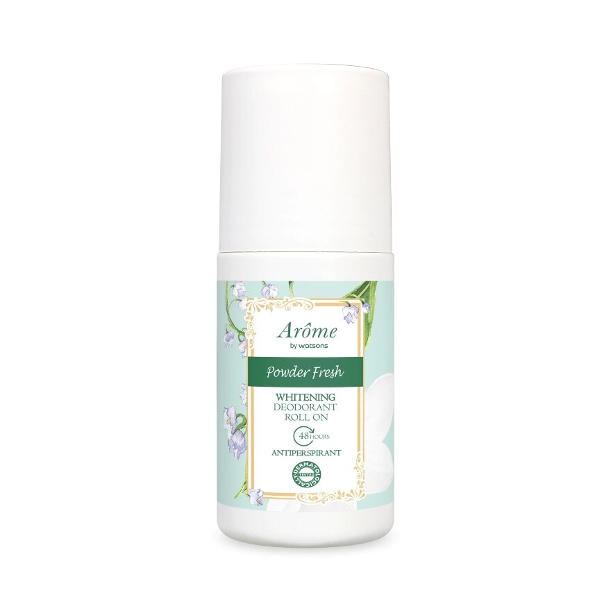 Arome by Watsons Powder Fresh Whitening Deodorant Roll On Antiperspirant 50ml.