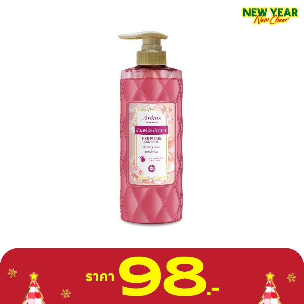 Arome by Watsons อะโรมิ บาย วัตสัน แคร์ฟรี ดรีม เพอร์ฟูม เจล วอช มอยส์เจอไรซิ่ง แอนด์ รีแพร์ริ่ง 400มล