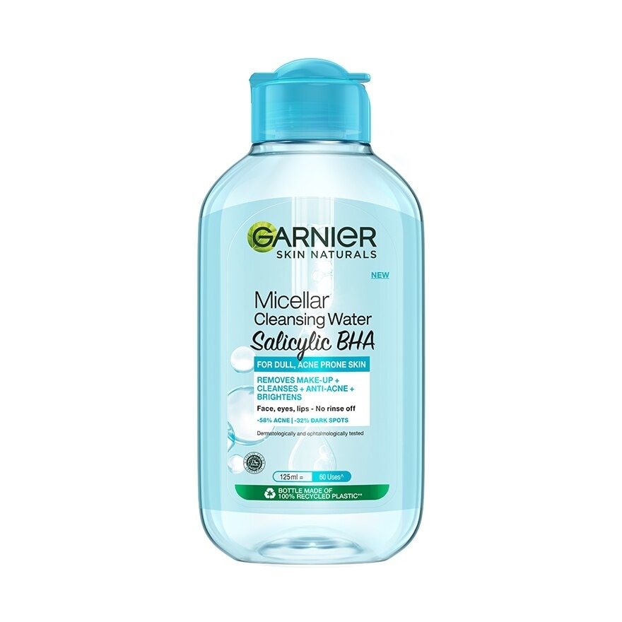 Garnier การ์นิเย่ สกิน แนทเชอรัลส์ ไมเซล่า คลีนซิ่ง วอเตอร์ ซาลิไซลิค บีเอชเอ 125 มล.