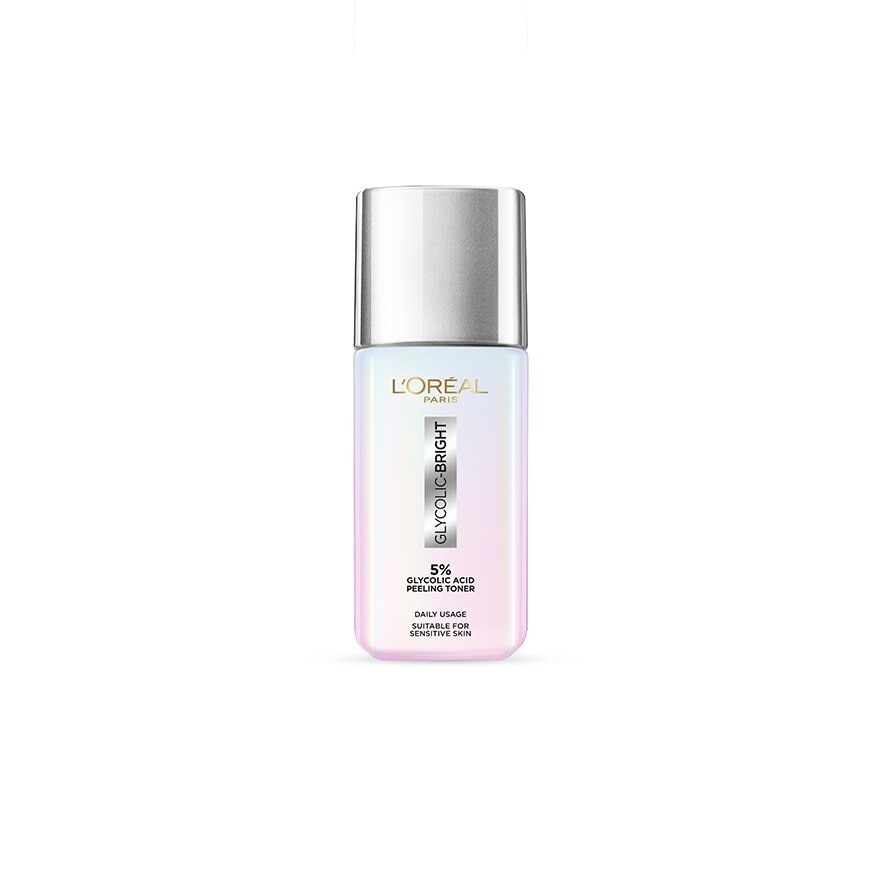 L'Oreal Paris Glycolic-Bright Glowing Peeling Toner 65 Ml. โทนเนอร์ บำรุง ผิวกระจ่างใ