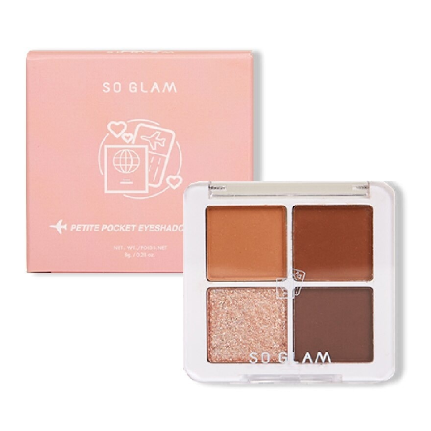 So Glam Petite Pocket Eyeshadow Palette 8g. 03 Tokyo Midtown