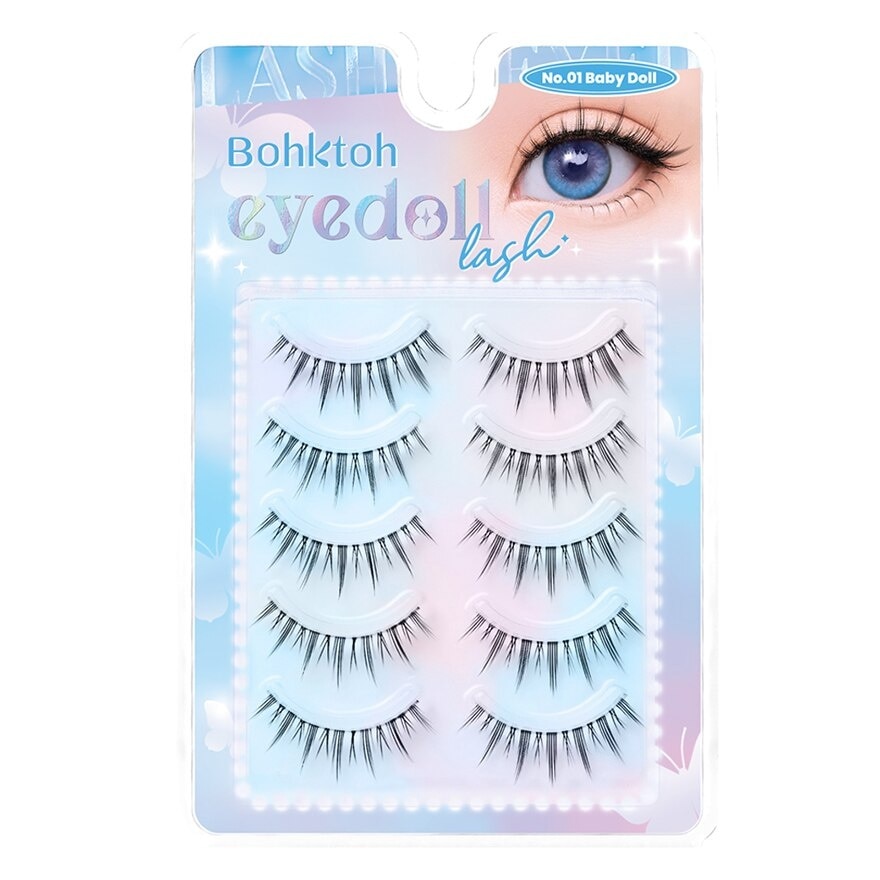 Bohktoh Eyedoll Lash 5pairs 01 Baby Doll