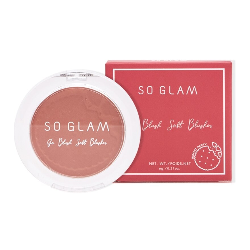 So Glam Go Blush Soft Blusher 6g. 09 Almond Milk Biscuit