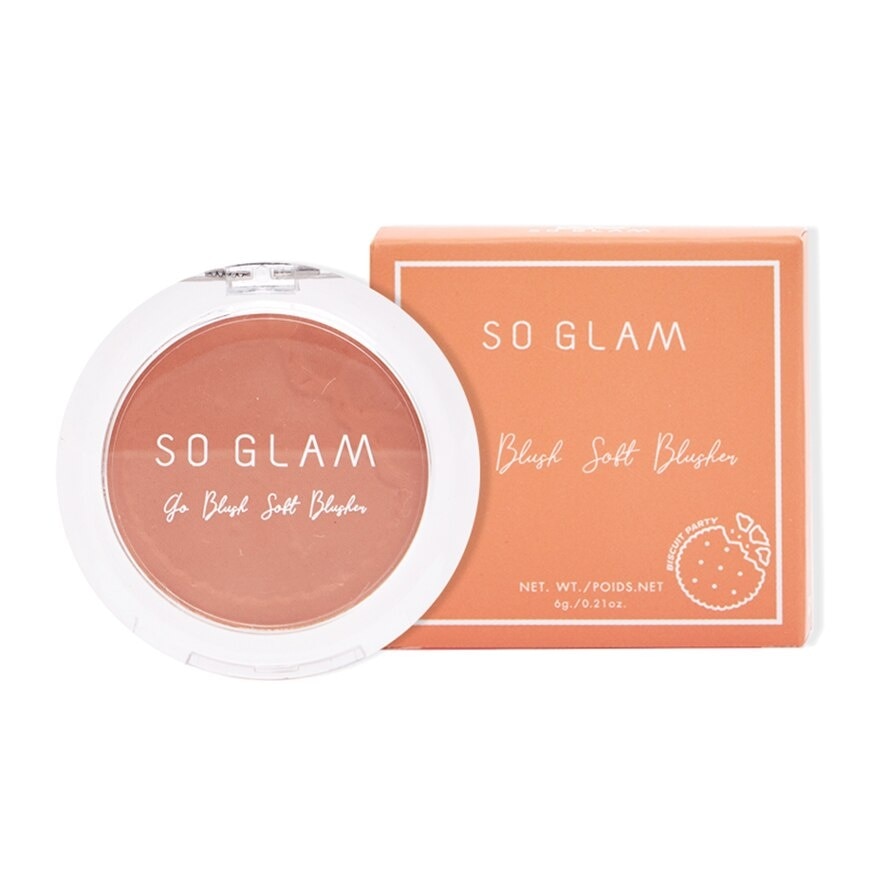 So Glam โซ แกลม โก บลัช ซอฟท์ บลัชเชอร์ 6ก. 10 ออเร้นจ์ ครีมซิเคิล บิสกิต