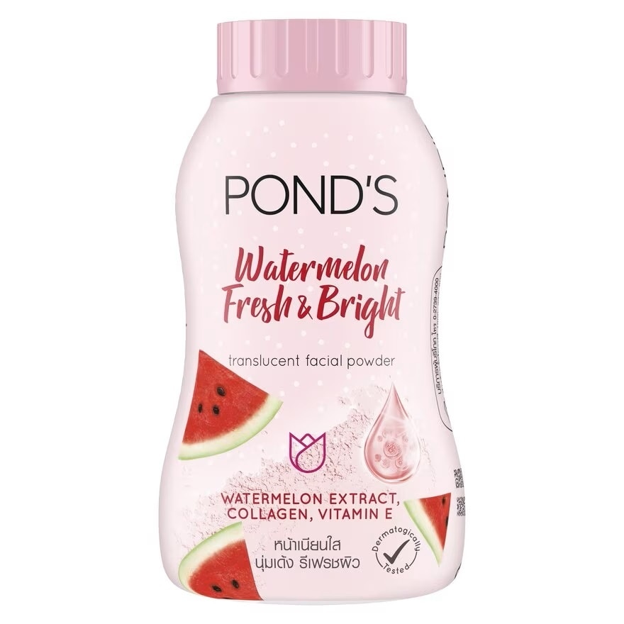 Pond'S Translucent Facial Powder Watermelon Fresh & Bright 45 G. แป้งฝุ่นโปร่งแสง