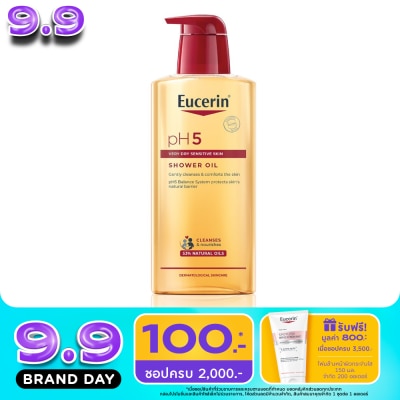 Eucerin - ยูเซอริน พีเอช5 เวรี่ ดราย เซ็นซิทีฟ สกิน ชาวเวอร์ ออยล์ 400 มล. สำหรับผิวกายแห้งมาก image