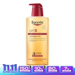 Eucerin pH5 Very Dry Sensitive skin Shower Oil  400 ml. Suitable for very dry skin