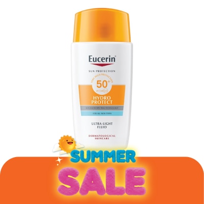 Eucerin - ยูเซอริน ซัน ไฮโดร โพรเทค อัลตร้าไลท์ ฟลูอิด เอสพีเอฟ 50+ 50 มล. กันแดดสำหรับผิวหน้า