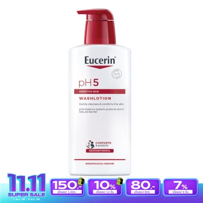 Eucerin ยูเซอริน พีเอช5 เซ็นซิทีฟ สกิน วอชโลชั่น 400 มล. ผลิตภัณฑ์ทำความสะอาดผิวกาย