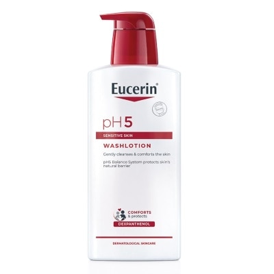 Eucerin Eucerin pH5 Sensitive Skin WASHLOTION 400 ml. Gently Cleanses  Comforts the skin