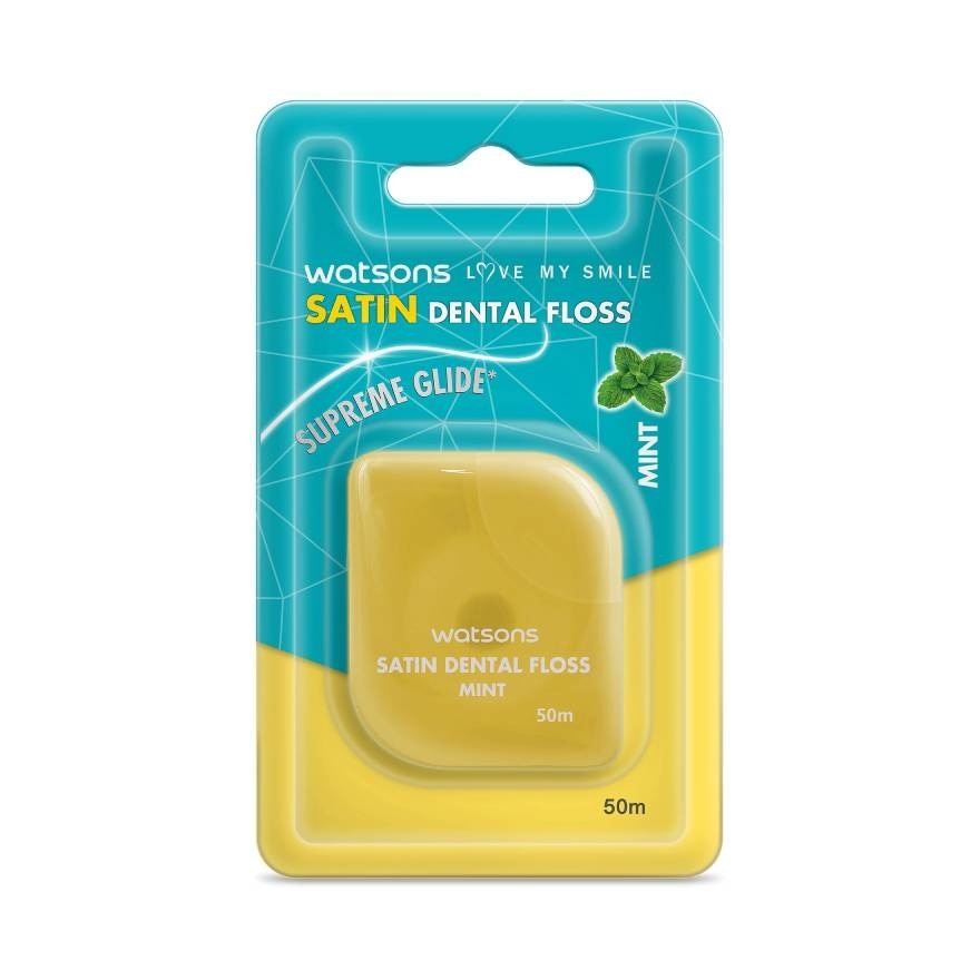 Watsons Satin Mint Dental Floss 50m.