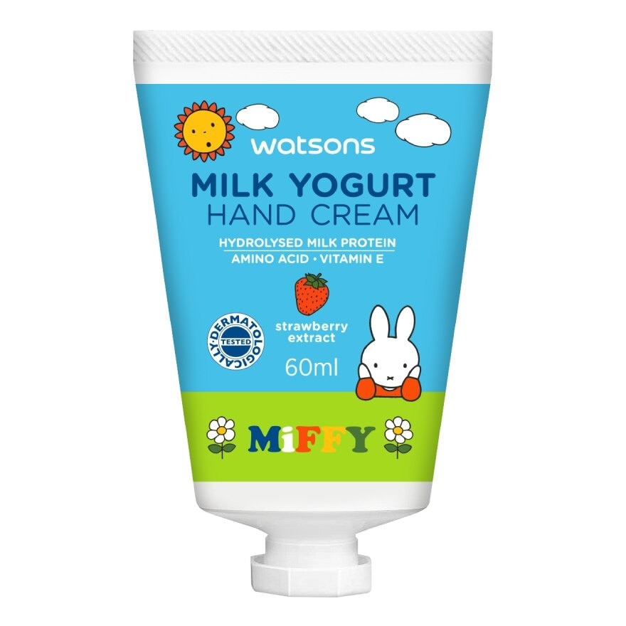 Watsons Milk Yogurt Hand Cream Strawberry Extract 60ml.(Miffy)